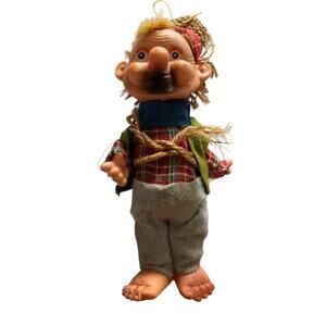 Dirty Barefoot Bearded Man MADE IN JAPAN Tramp Farmer Hobo Vintage Toy Figure